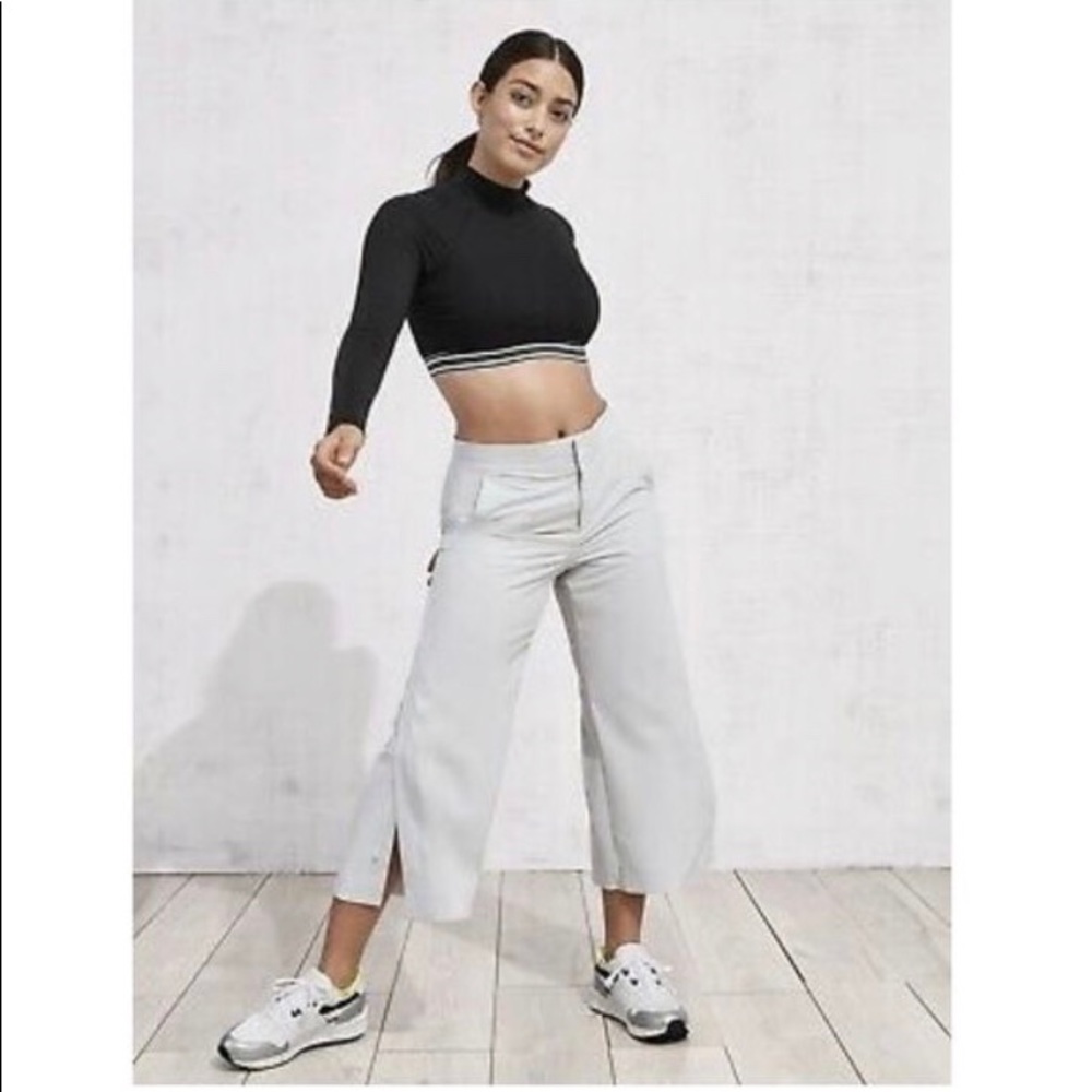Athleta crop wide leg pants